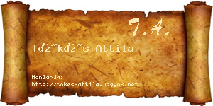 Tőkés Attila névjegykártya