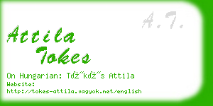 attila tokes business card
